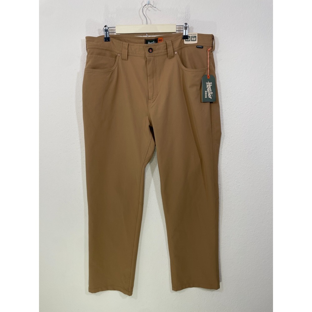 NEW Howler Bros Frontside Tech Pants Mens 40x32‎ Brown 5 Pocket Stretch Golf NWT
